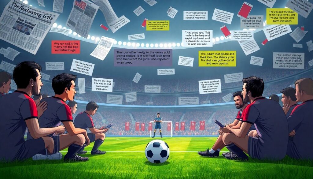 Влияние пресс-конференций на настроение команды перед матчем - иллюстрация