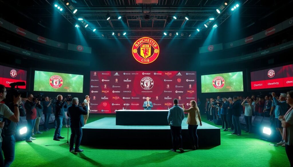 Брендинг клубной пресс-конференции: оформление и формат подачи - иллюстрация