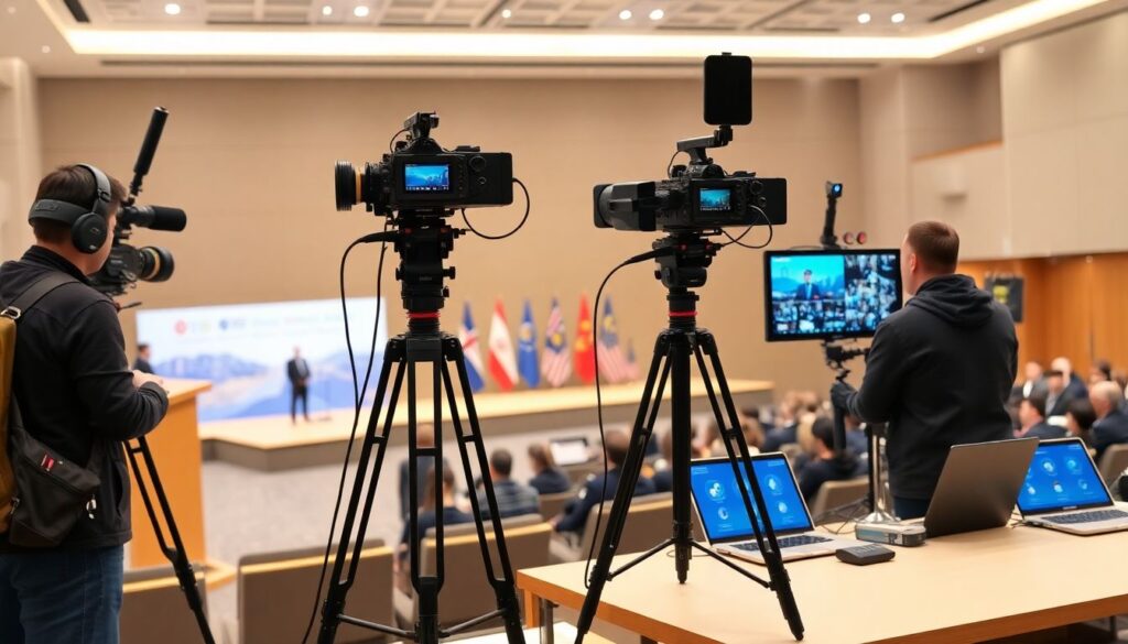 Советы по ведению прямых трансляций пресс-конференций - иллюстрация