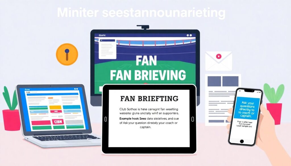 Как использовать брифинги для привлечения болельщиков - иллюстрация