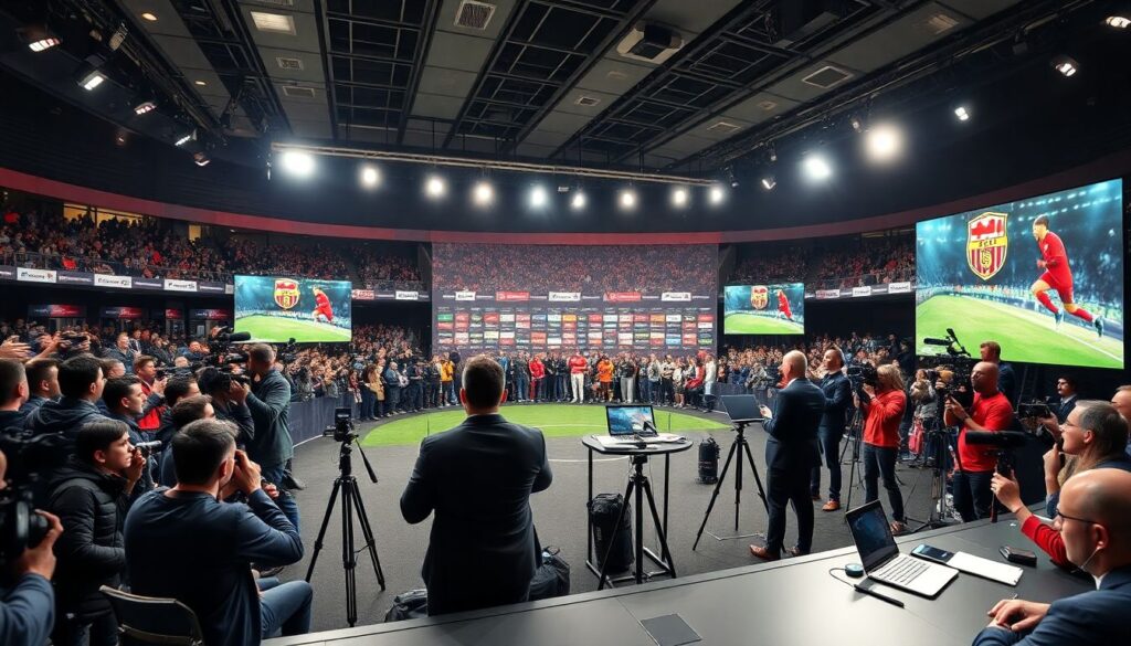 Кейс: успешная пресс-конференция перед важным матчем - иллюстрация