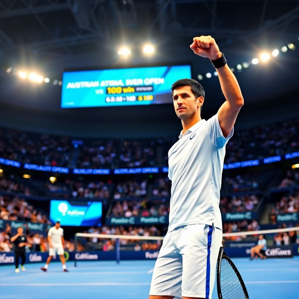 Джокович на australian open: 100‑я победа и лёгкий выход во второй круг