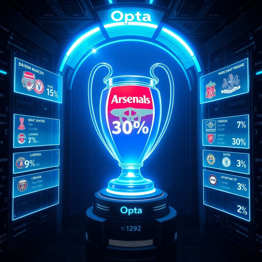Суперкомпьютер opta: прогноз Лиги чемпионов 2025/26, «Арсенал» главный фаворит