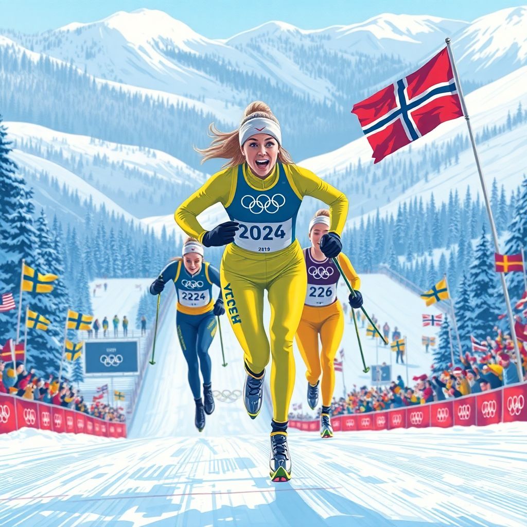 Фрида Карлссон – олимпийская чемпионка в скиатлоне на Играх 2026 года