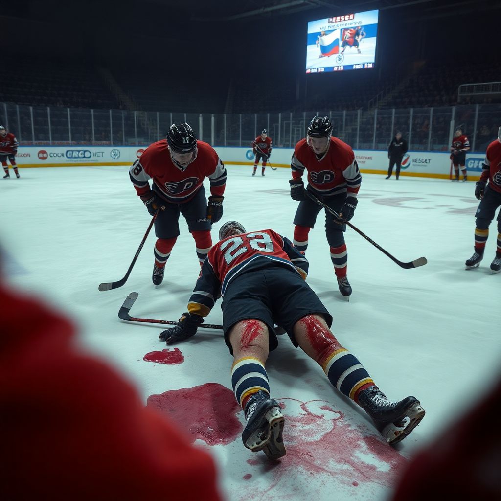 Российский хоккеист Сергей Филатов пережил тяжёлую травму на матче Кубка России